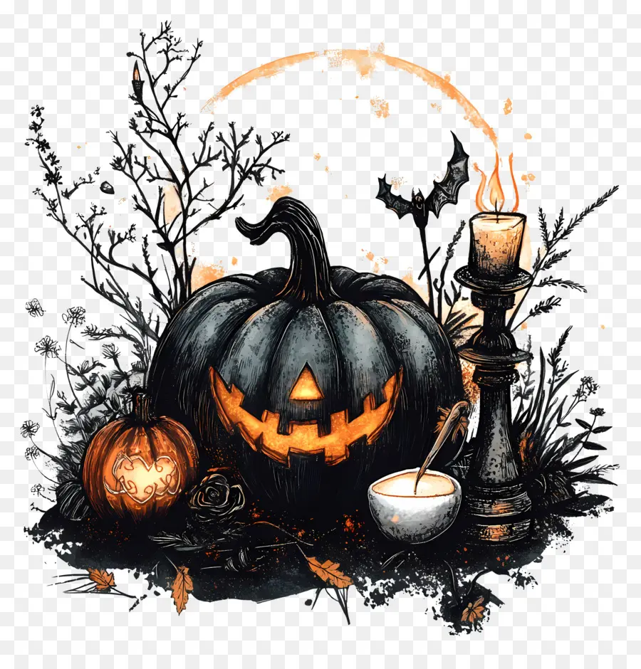 Samhain，Abóbora Preta PNG