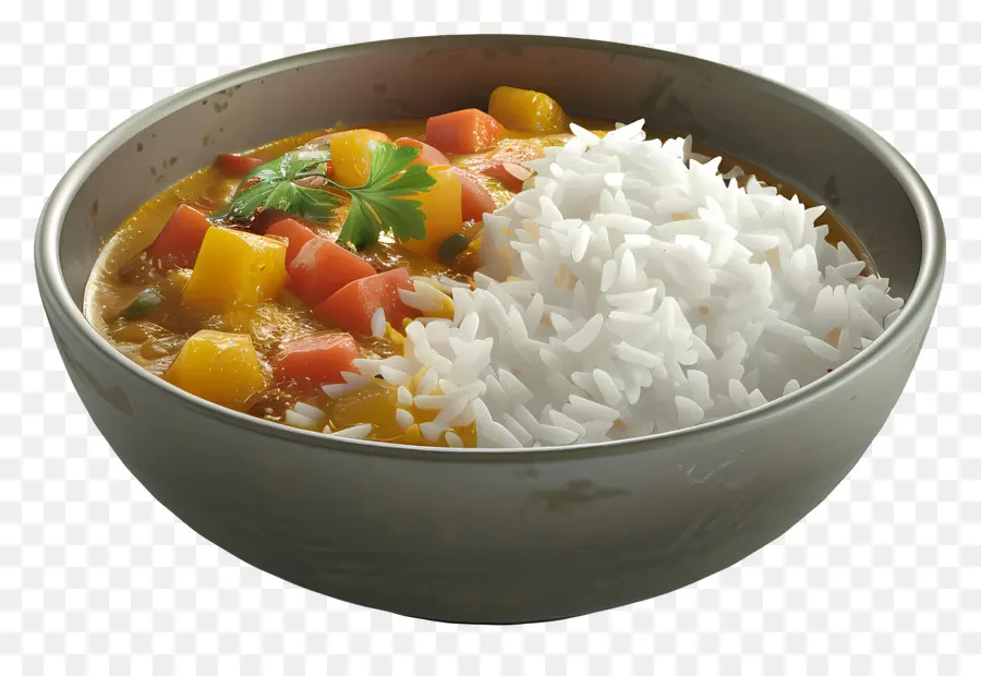 Arroz E Caril，Tigela PNG