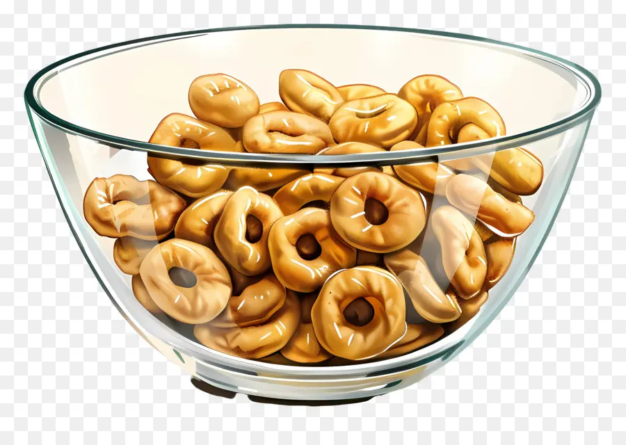 Tigela De Cheerios，Tigela De Bagels PNG