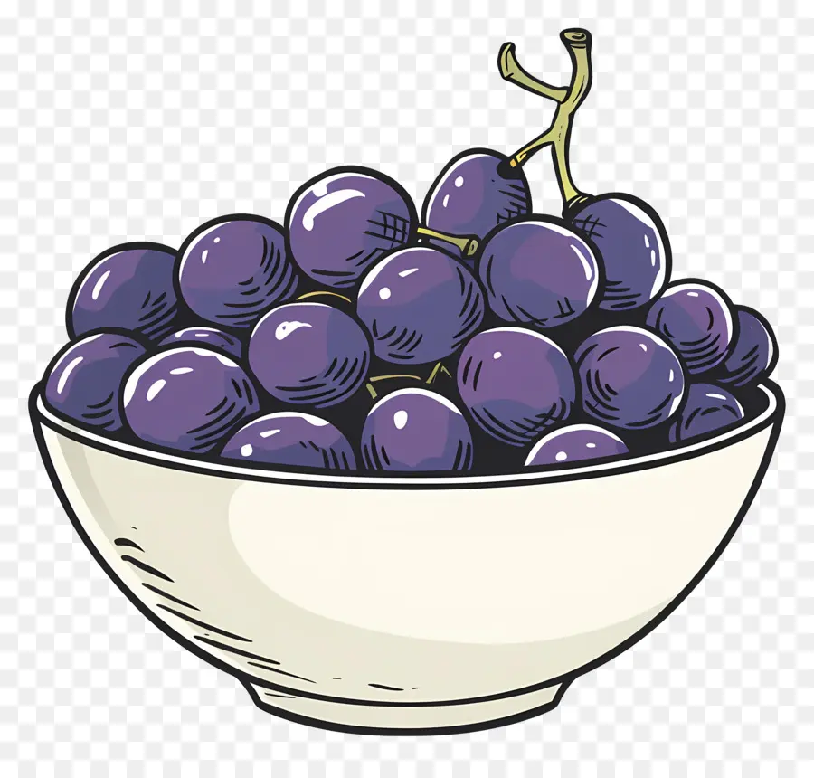 Tigela De Uvas，Uvas PNG