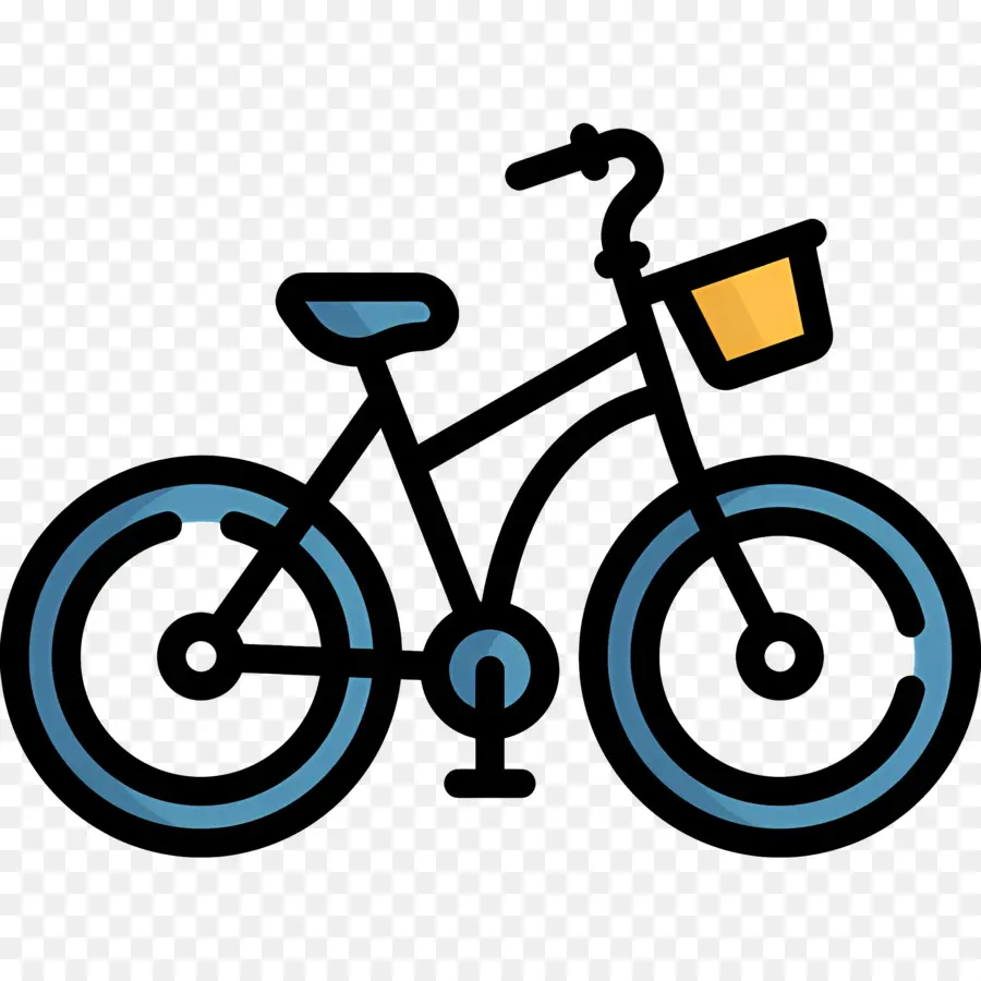 Bicicleta，Bicicleta Amarela PNG