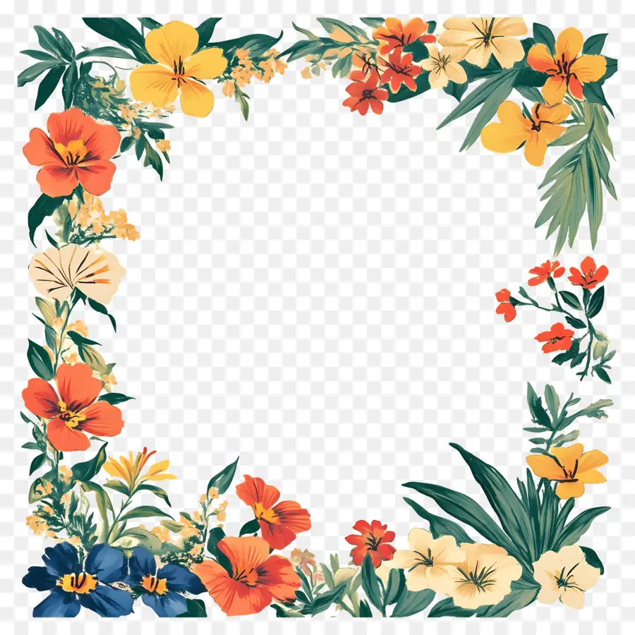 Papel De Carta，Moldura Floral PNG