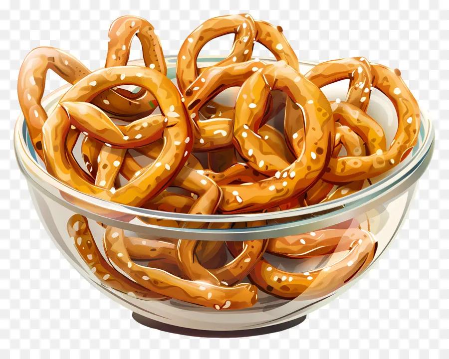 Tigela De Pretzels，Pretzels PNG