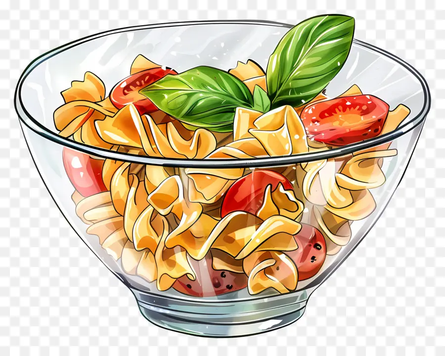 Tigela De Macarrão，Salada PNG