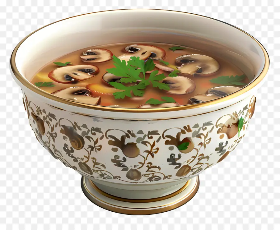 Sopa De Cogumelos，Tigela De Sopa PNG