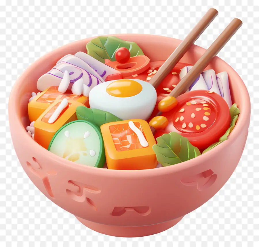 Salada De Kimchi Coreano，Tigela PNG