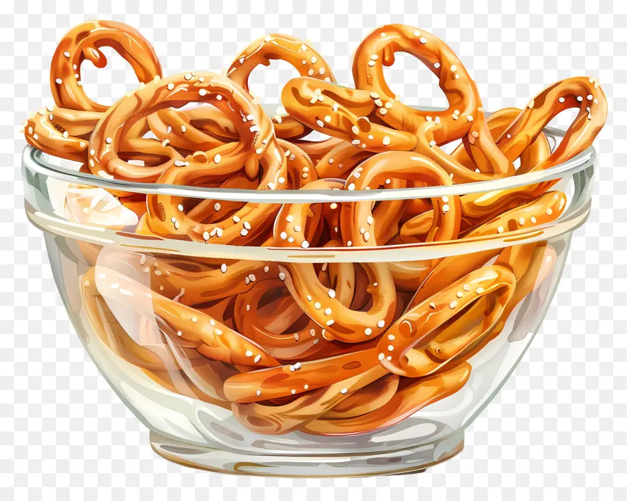 Tigela De Pretzels，Pretzels PNG