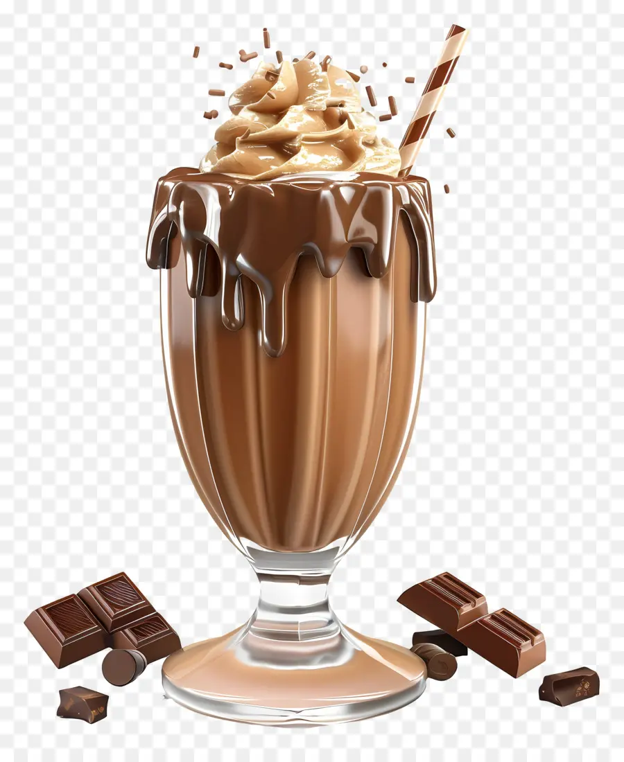 Batido De Chocolate，Sobremesa PNG