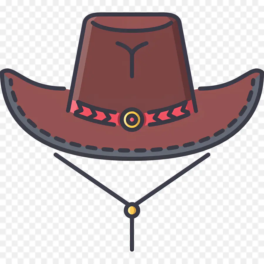 Chapéu De Cowboy，Chapéu De Cowboy Marrom PNG