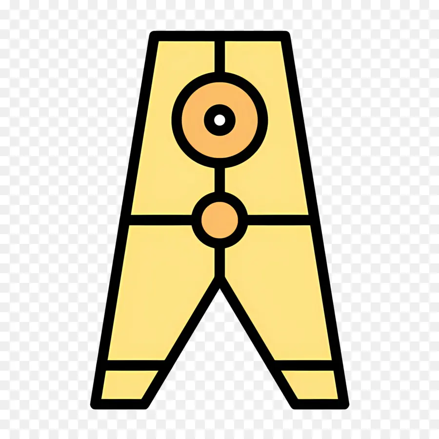 Prendedor De Roupa，Prendedor De Roupa Amarelo PNG