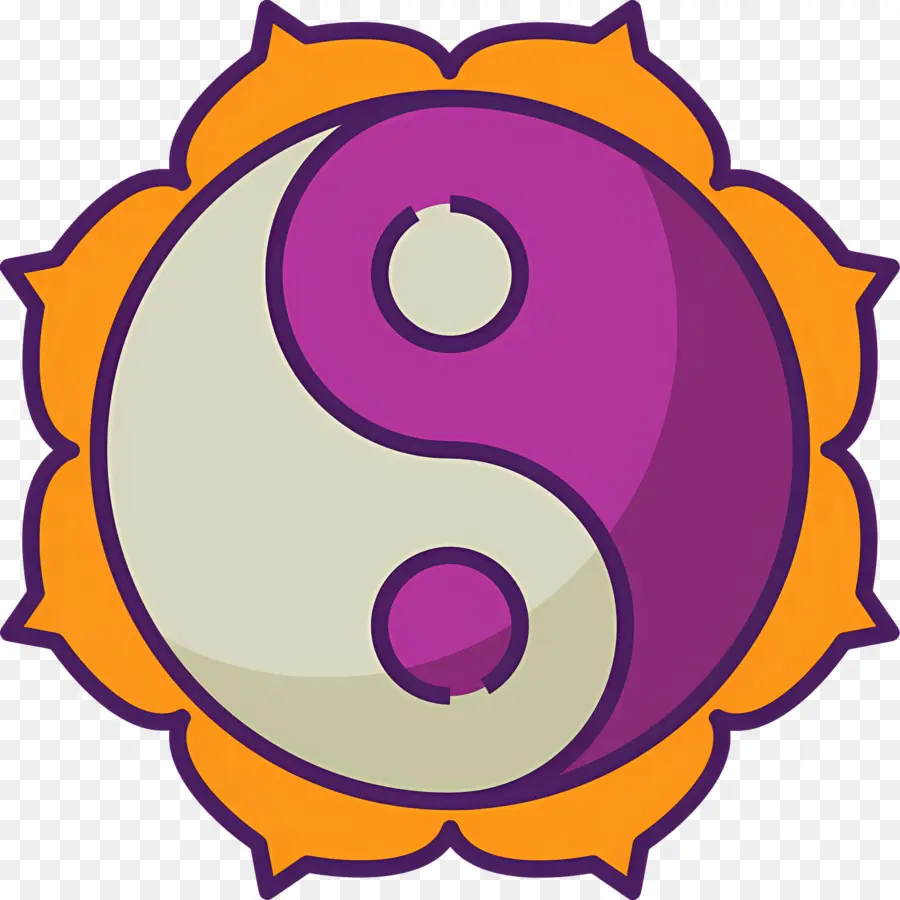 Yin Yang，Roxo Yin Yang PNG