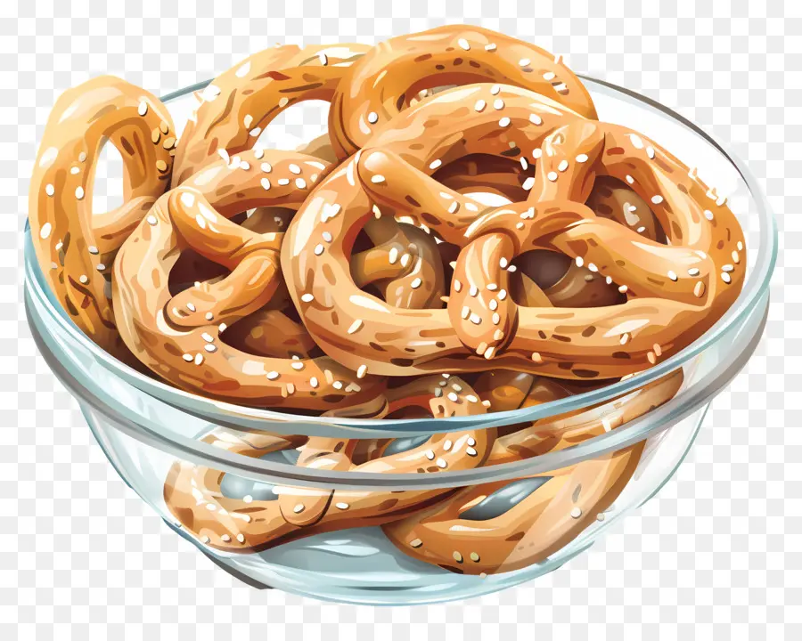 Tigela De Pretzels，Pretzels PNG