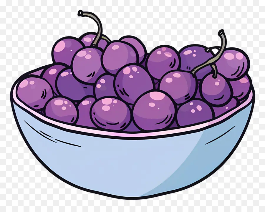 Tigela De Uvas，Uvas PNG