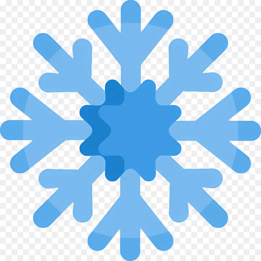 Floco De Neve，Floco De Neve Azul PNG