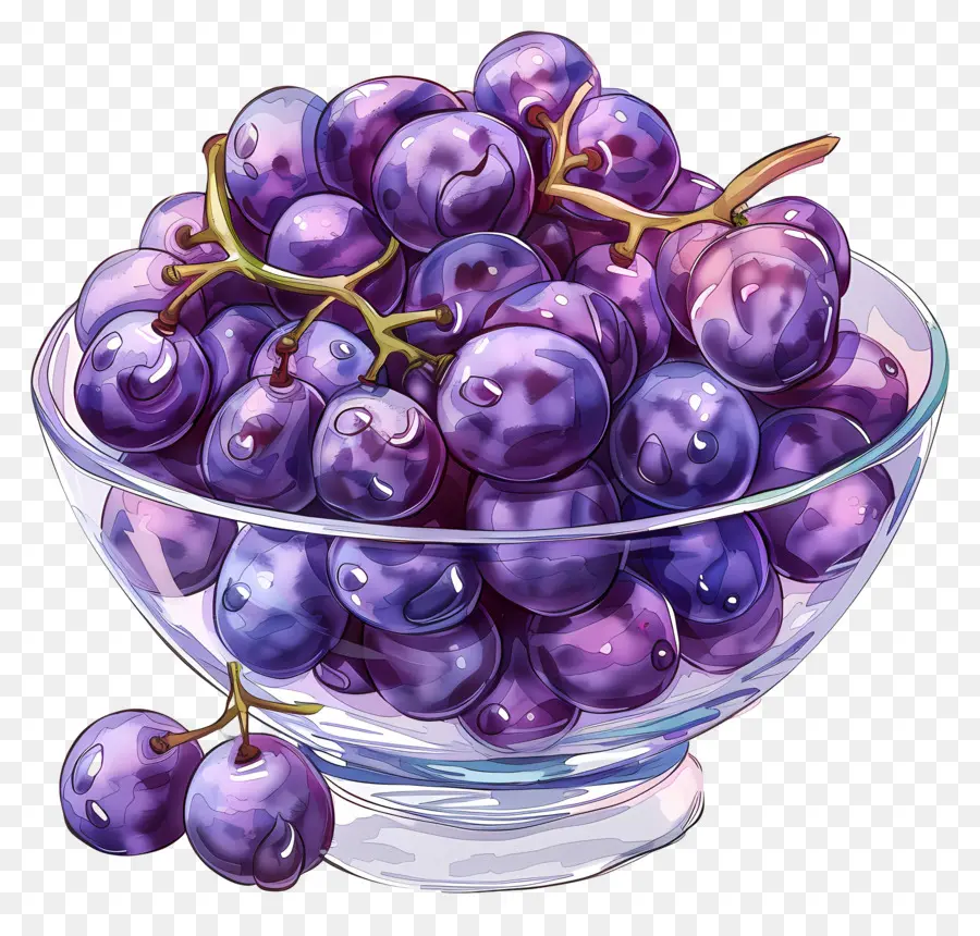 Tigela De Uvas，Uvas PNG