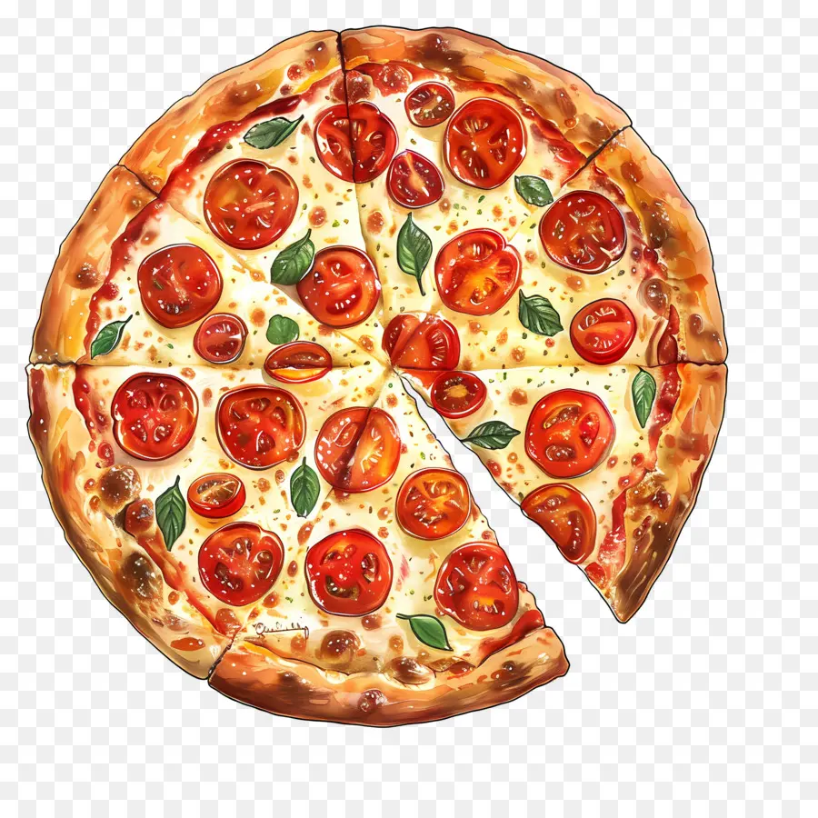 Pizza Marguerita，Pizza PNG