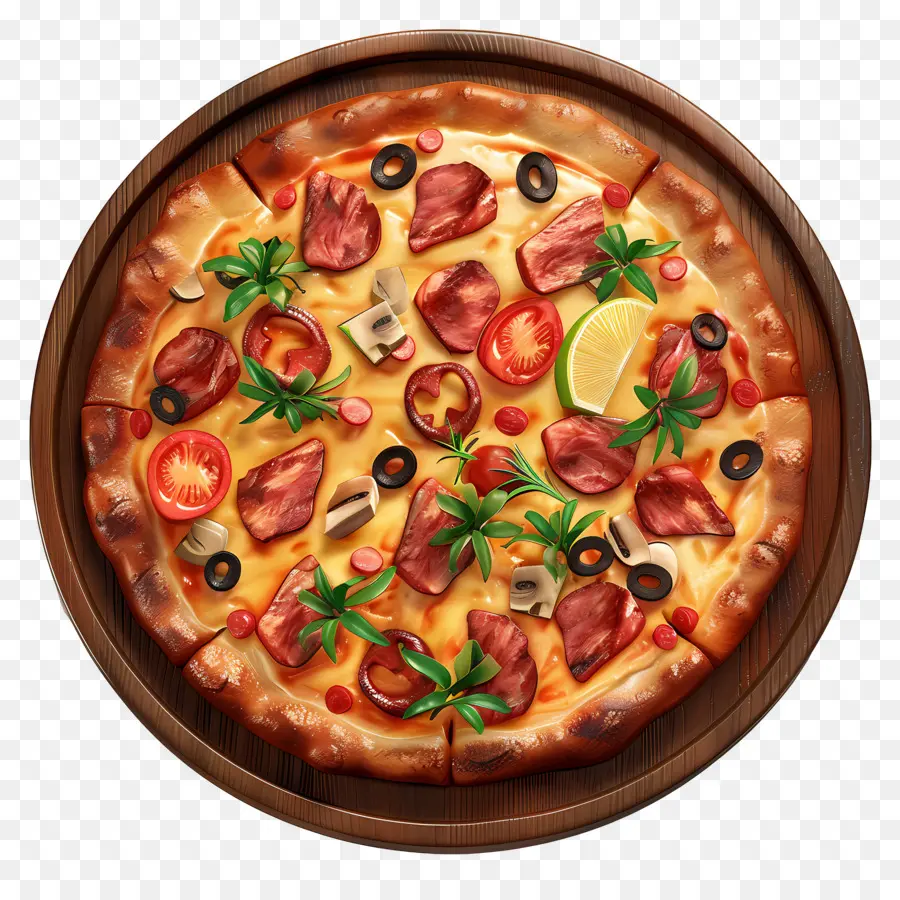 Pizza Havaiana，Pizza PNG