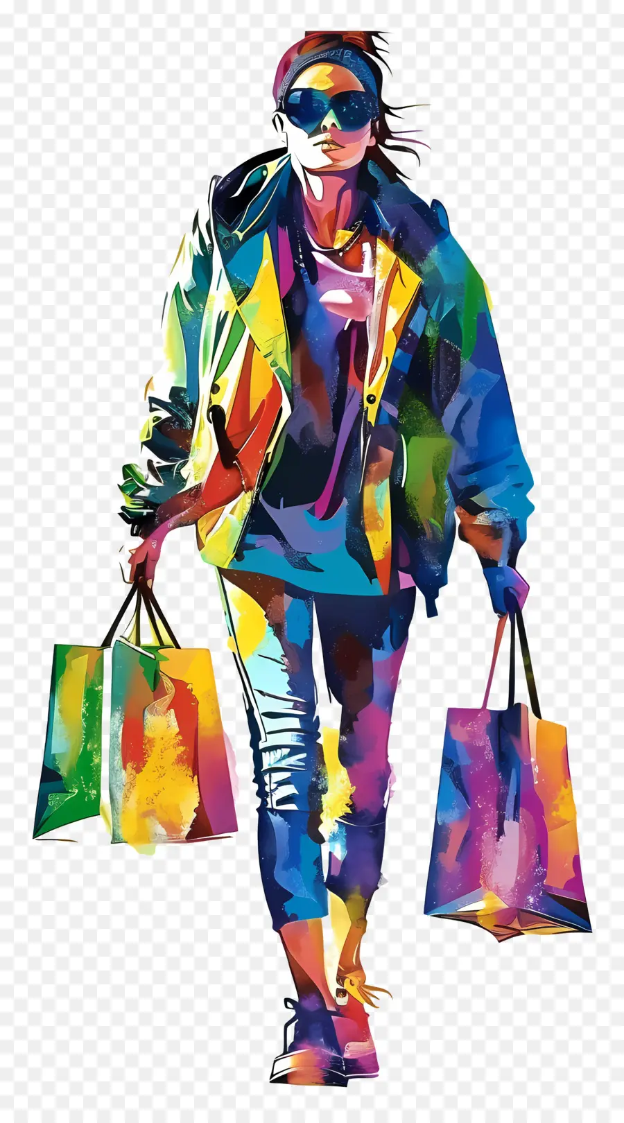 Mulher Fazendo Compras，Mulher De Compras PNG