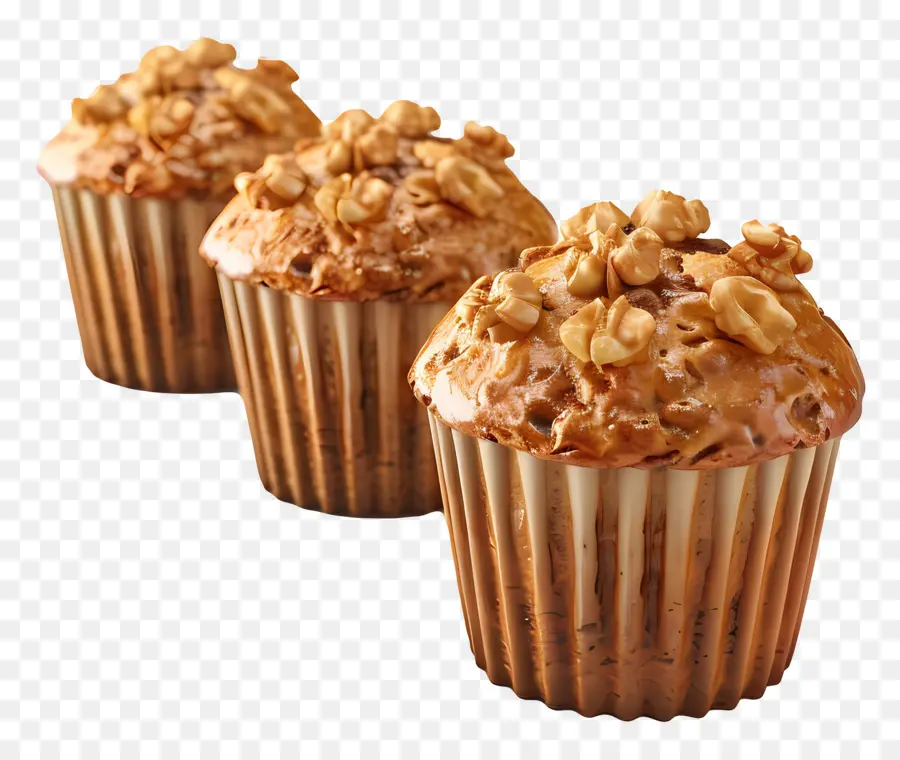 Muffins De Banana Noz，Muffins PNG