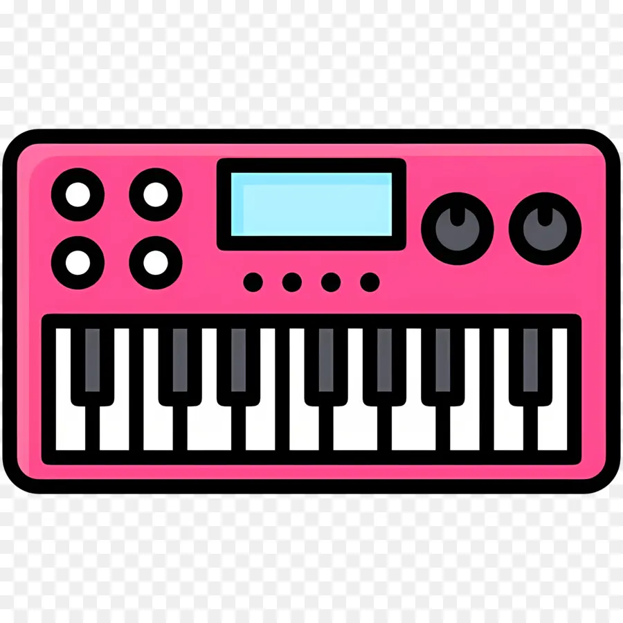 Teclado De Piano，Teclado Rosa PNG