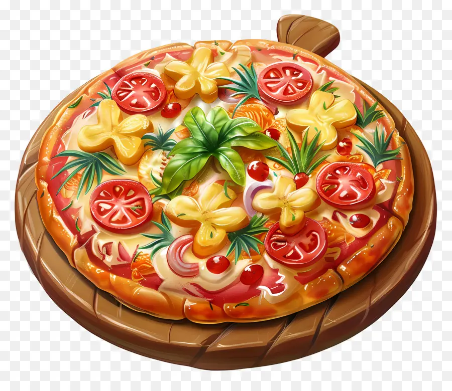 Pizza Havaiana，Pizza PNG