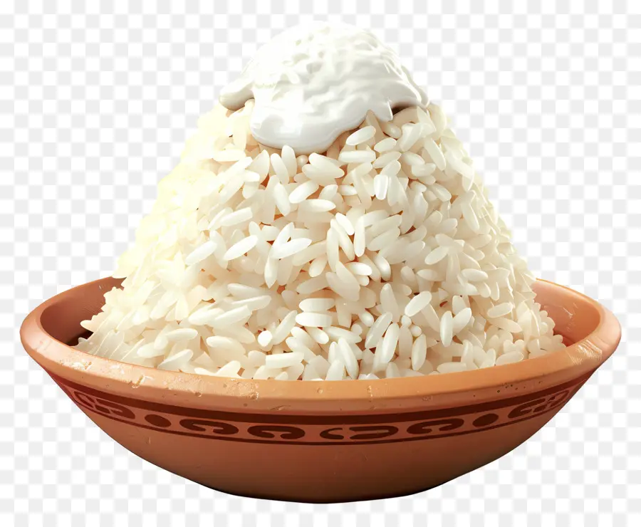 Prato De Arroz，Arroz Cozido No Vapor PNG