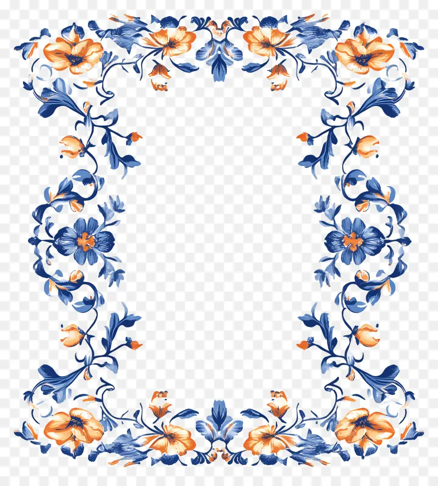 Papel De Carta，Moldura Floral PNG