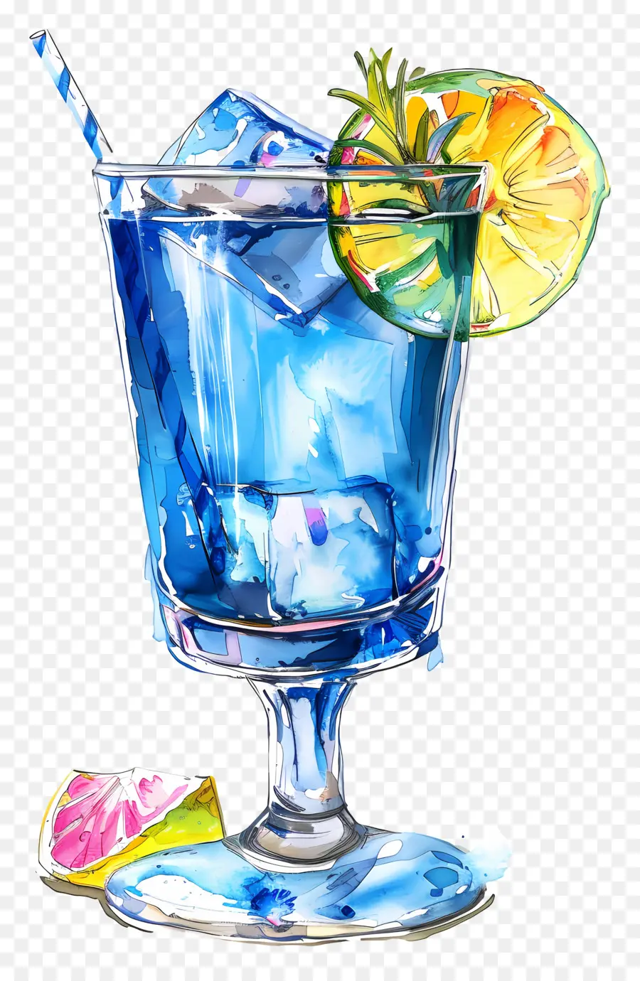 Coquetel Azul，Álcool PNG