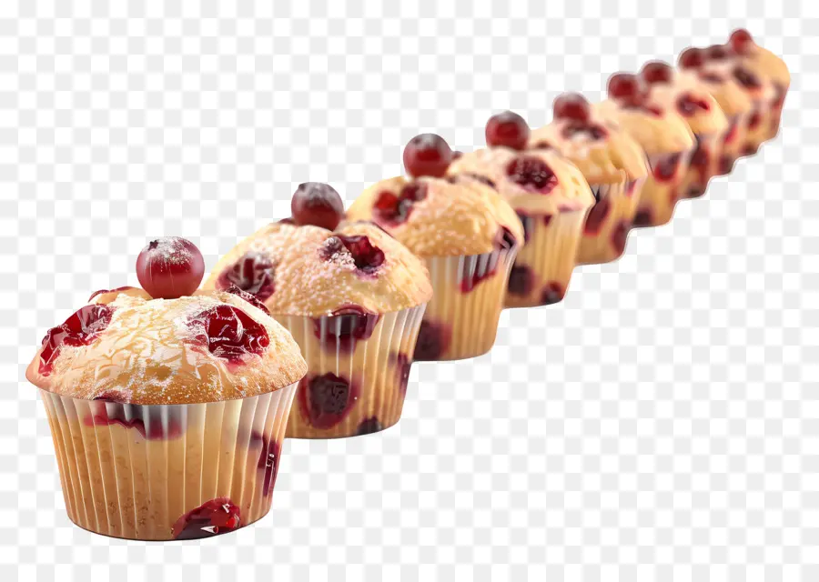 Muffins De Cranberry，Muffins De Cereja PNG