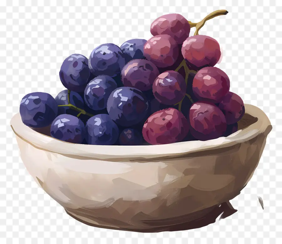 Tigela De Uvas，Uvas PNG