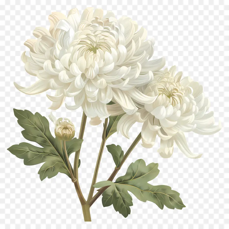 Flores De Crisântemo Branco，Crisântemos Brancos PNG