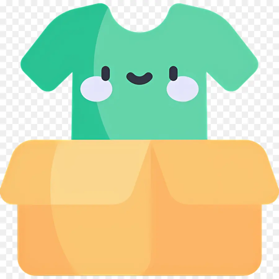 Caixa De Roupas，Camisa Verde PNG