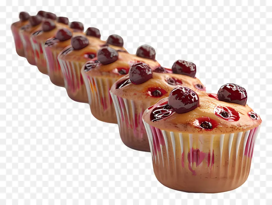 Muffins De Cranberry，Muffins De Frutas Vermelhas PNG