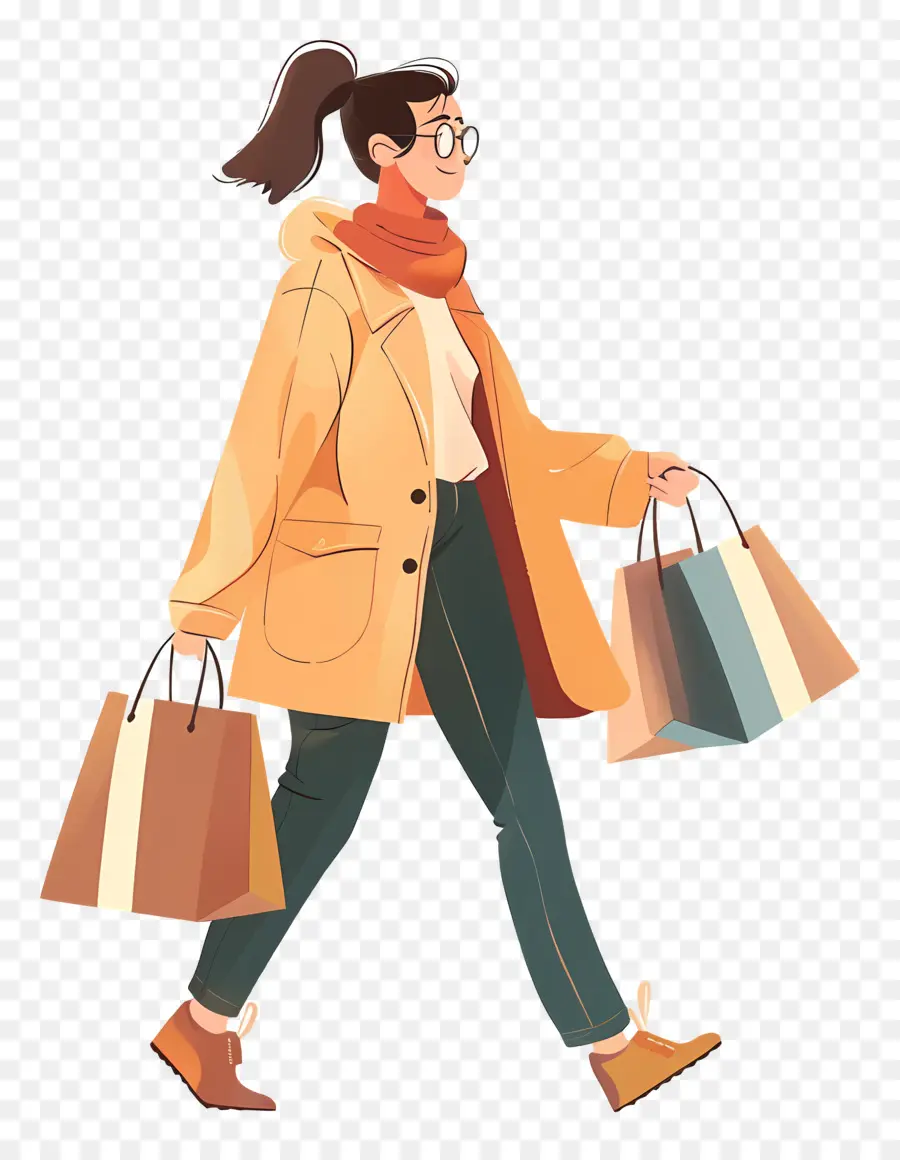 Mulher Fazendo Compras，Mulher De Compras PNG