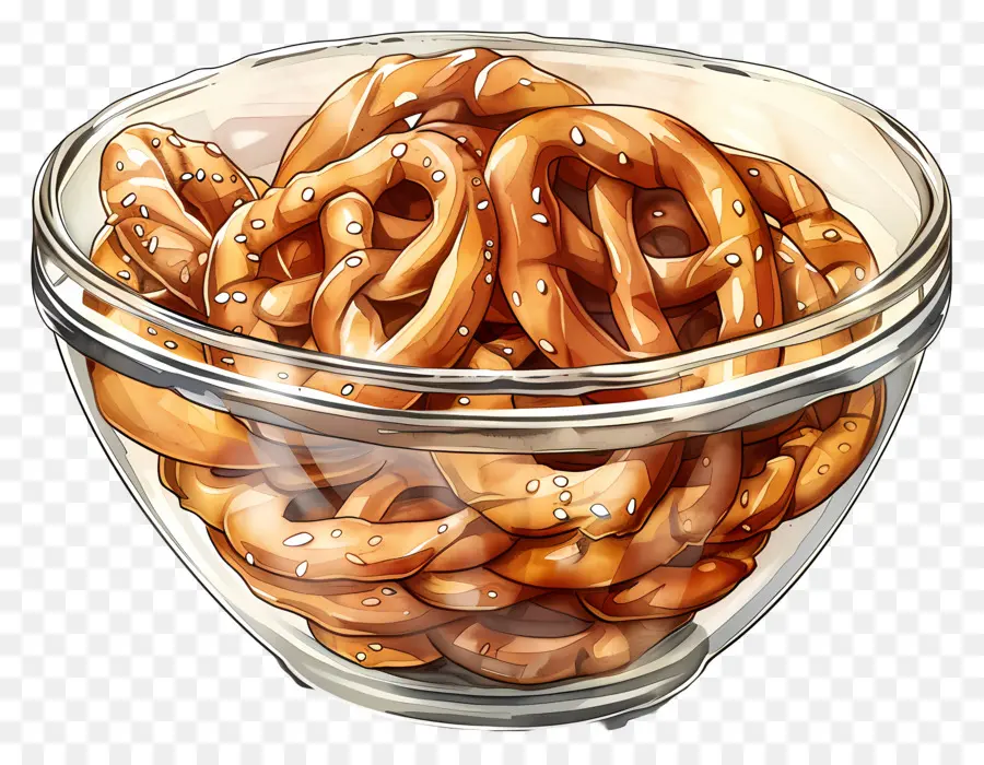 Tigela De Pretzels，Pretzels PNG