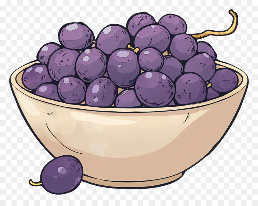 Tigela De Uvas，Fruta PNG