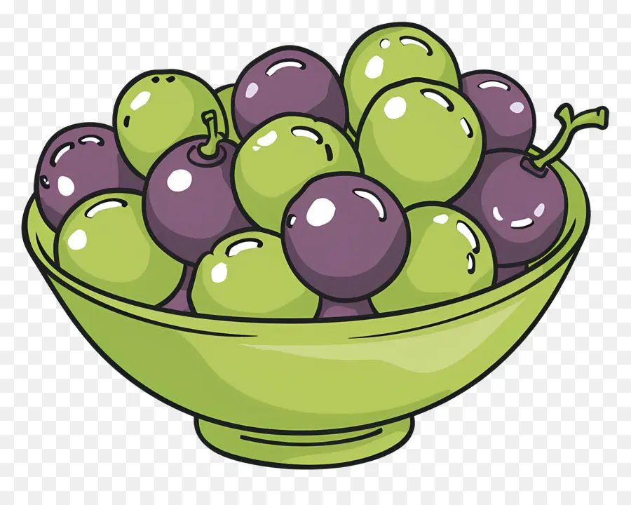 Tigela De Uvas，Fruta PNG