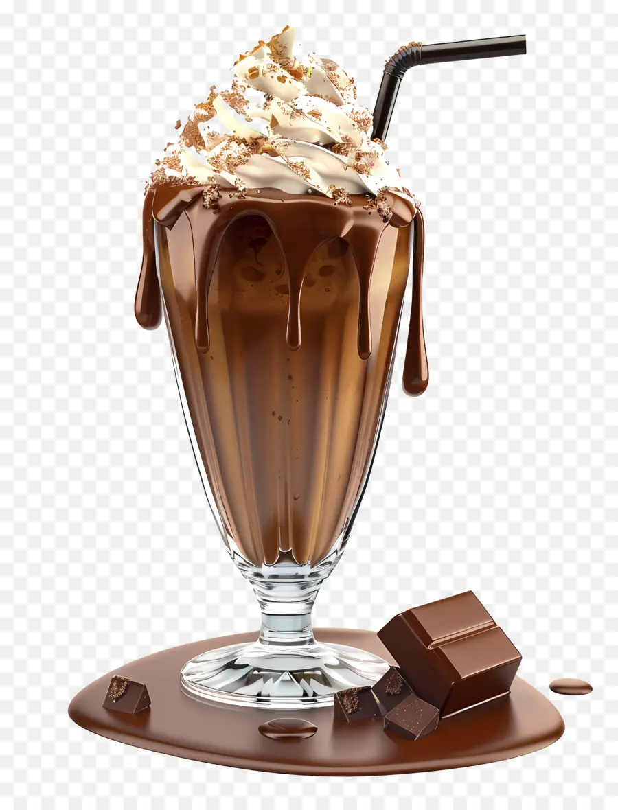 Batido De Chocolate，Sobremesa PNG