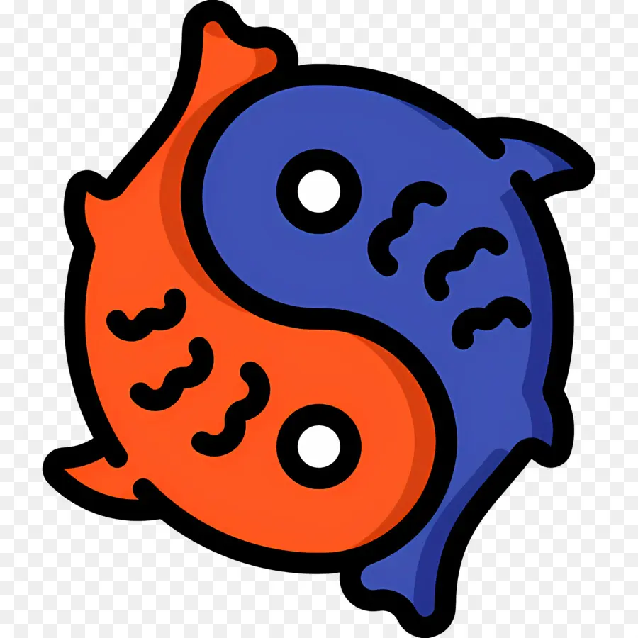 Yin Yang，Peixe Yin Yang PNG