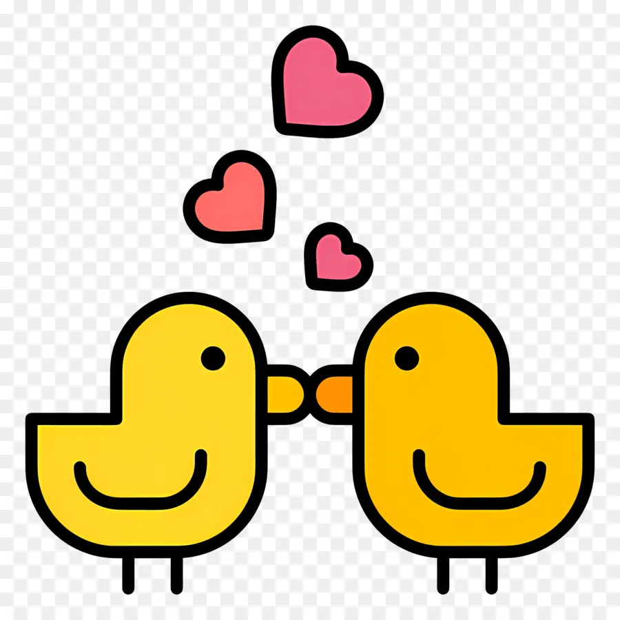 Pato，Pássaros Do Amor PNG