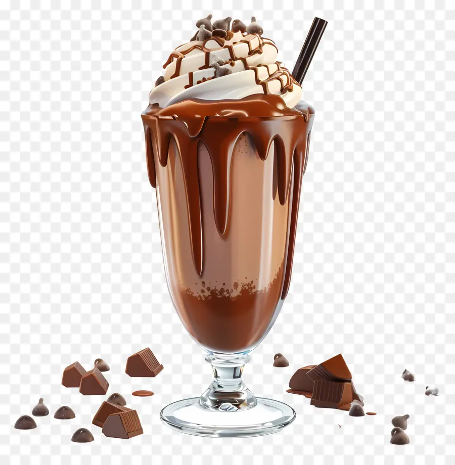 Batido De Chocolate，Sobremesa PNG