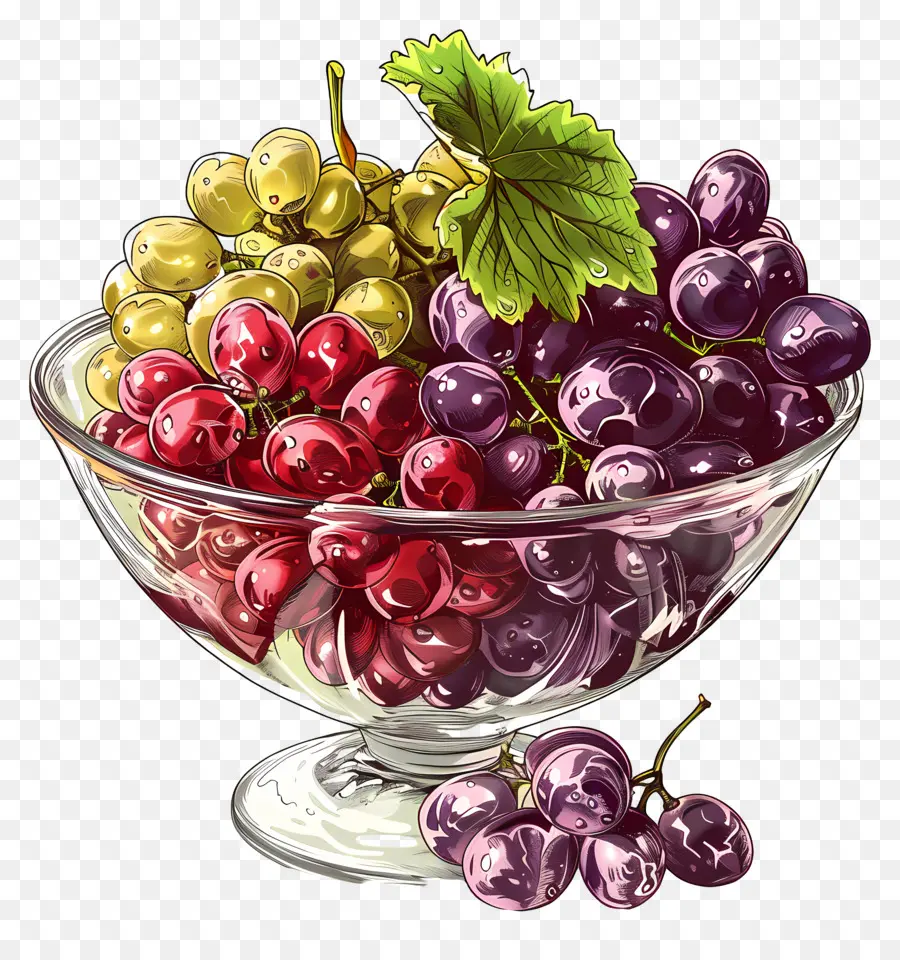 Tigela De Uvas，Uvas PNG