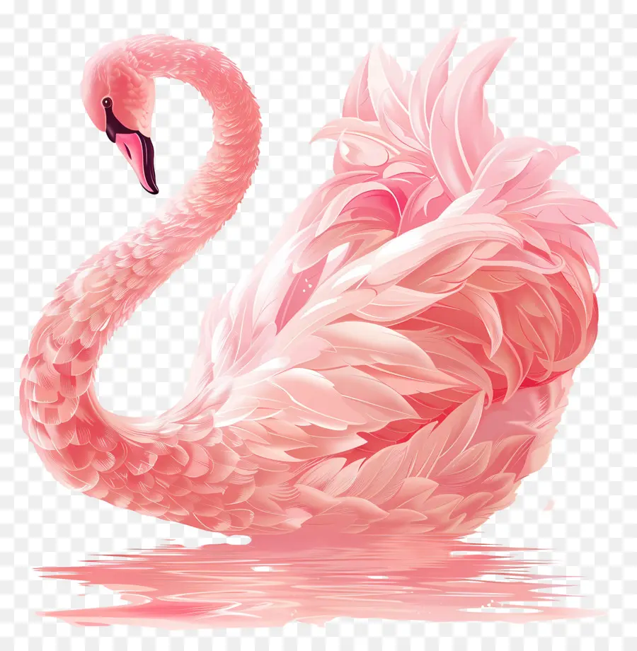 Cisne Rosa，Pássaro PNG