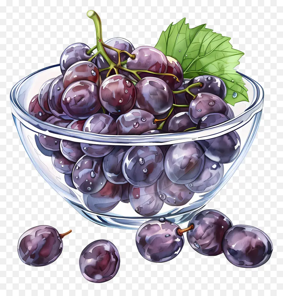 Tigela De Uvas，Uvas PNG