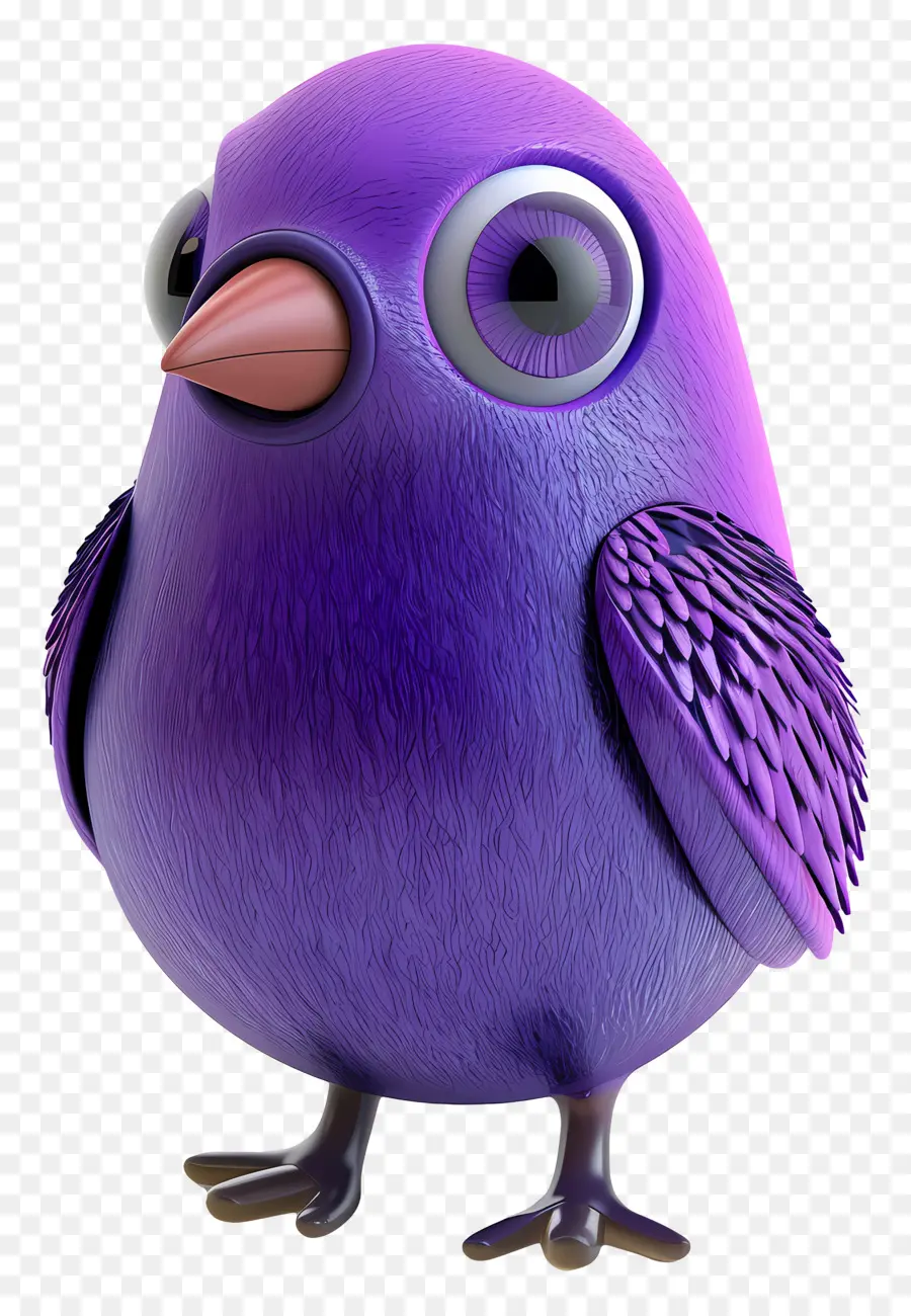 Pássaro Roxo，Bonitinho PNG