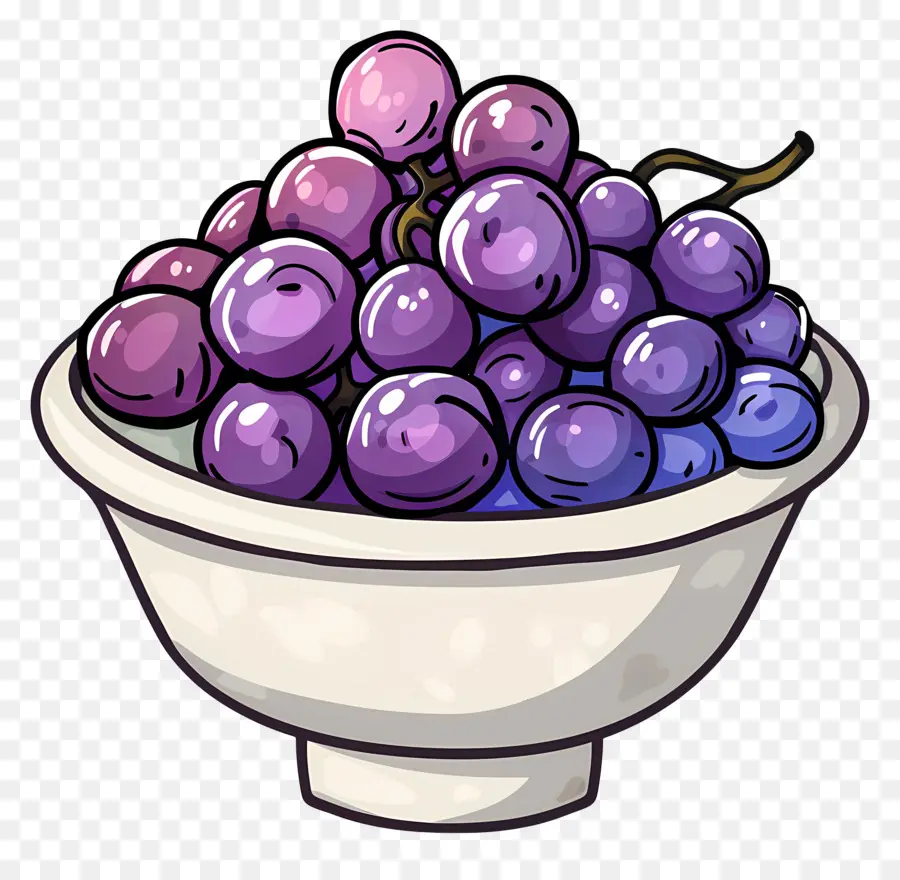 Tigela De Uvas，Fruta PNG