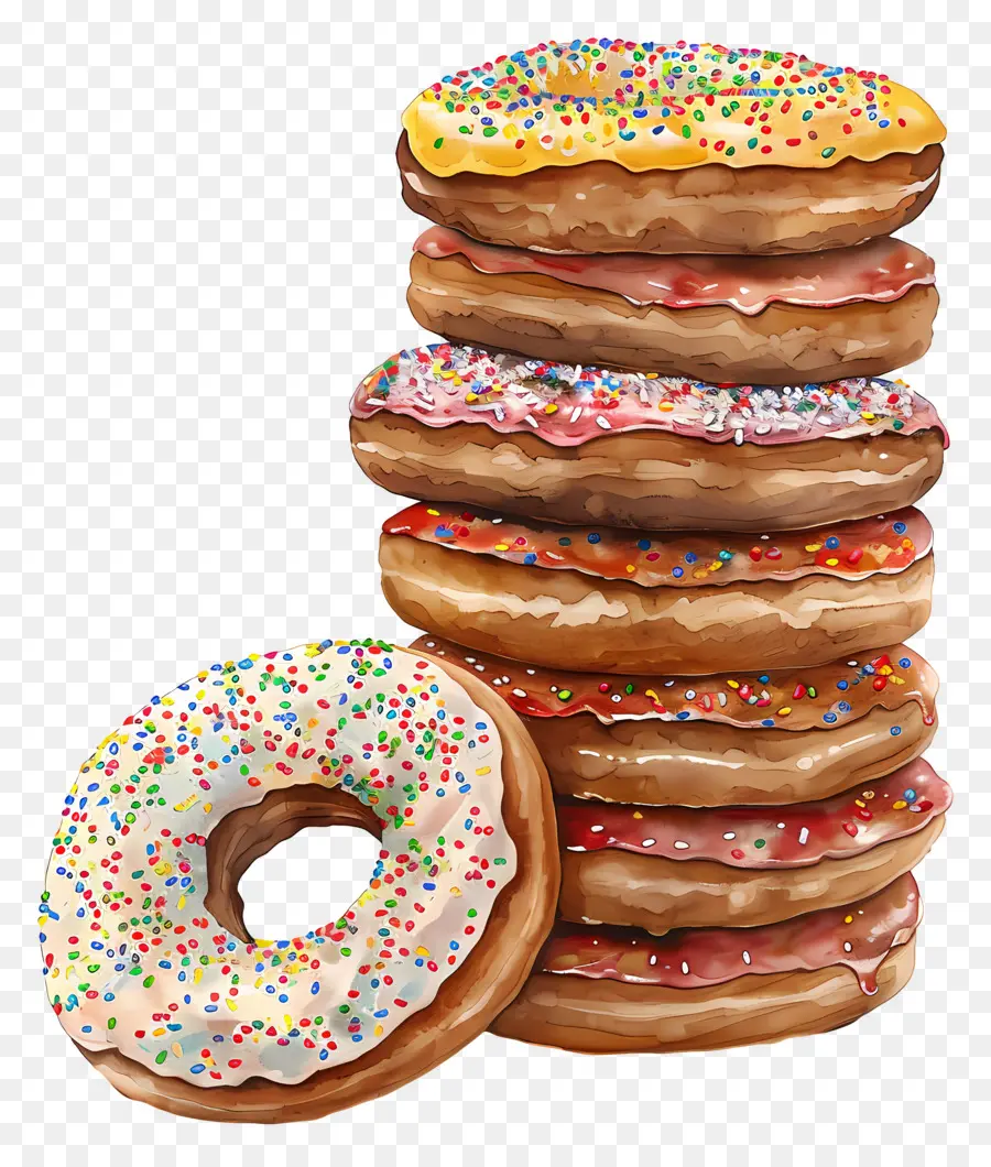 Pilha De Donuts，Donuts Empilhados PNG