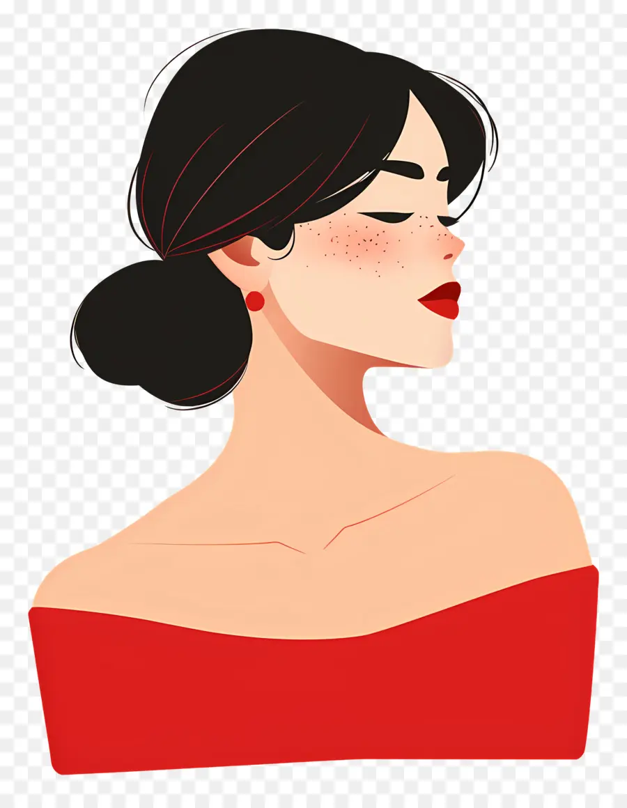 Mulher De Vermelho，Mulher De Vestido Vermelho PNG