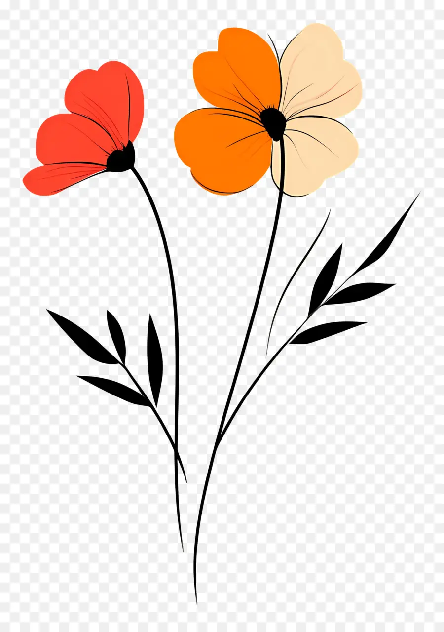 Bom Dia，Flor Vermelha PNG