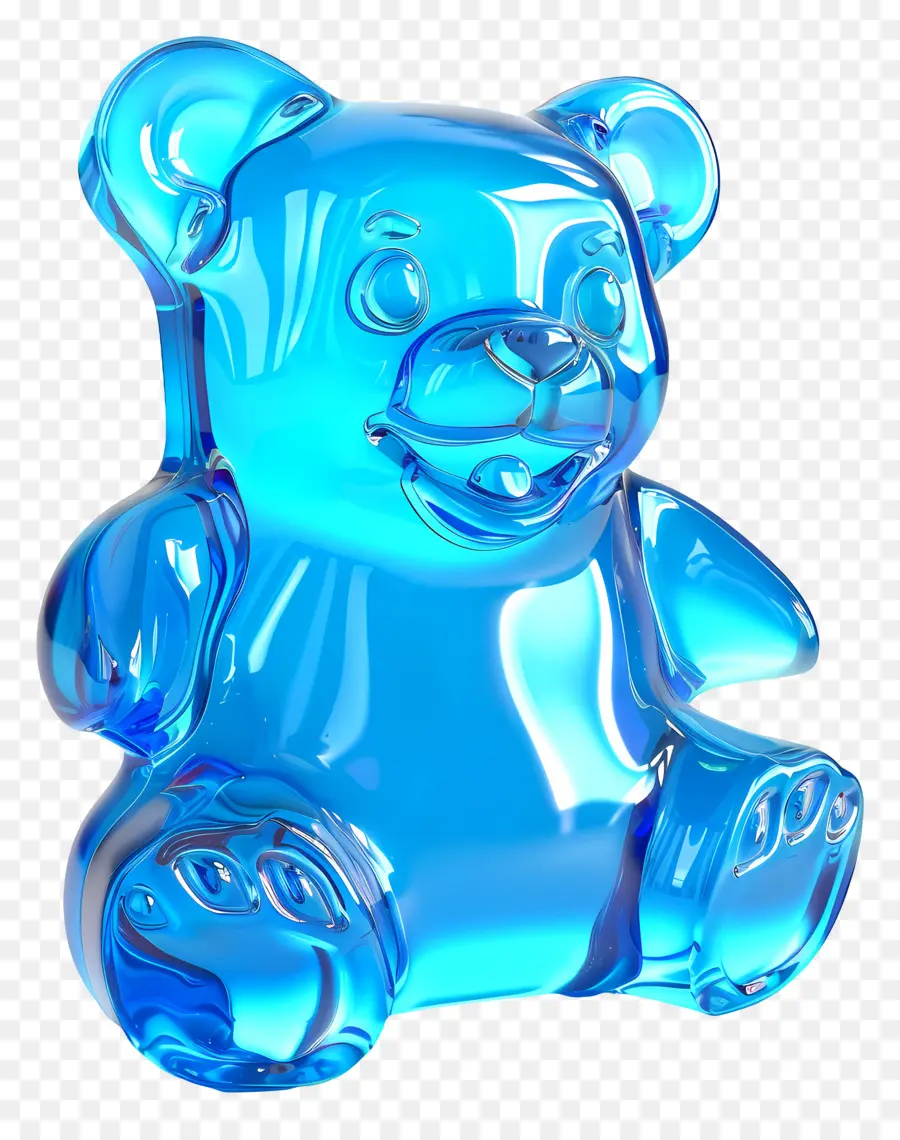 Ursinho De Goma，Urso Azul PNG